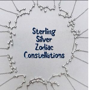 .925 Sterling Silver & CZ Zodiac Constellations